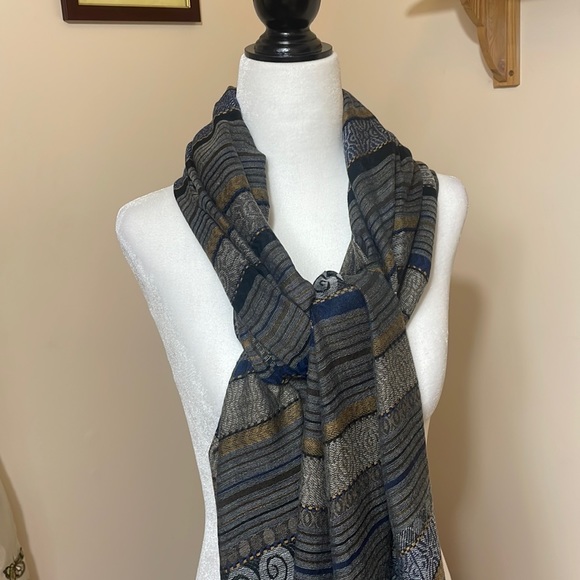 Simply Novelle Women’s Scarf, Color; diff. greys, black, blue’s, diff. brown’s - Picture 2 of 16